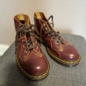 Dr. Martens - Vintage Church Monkey Boots - Burgundy | US Women Size 6
